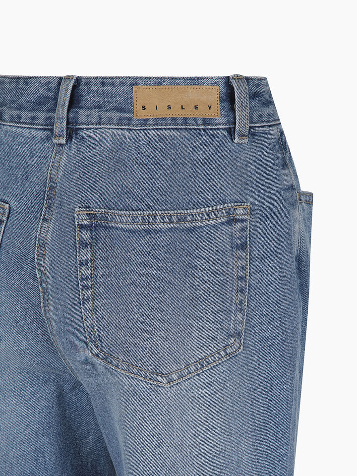 TROUSERS - sisley k jeans flare & bootcuts - Blue | Sisley K image number 5